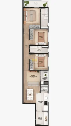 Imagem Lançamento Especial Residencial Du Bosque em Pinhais - Apartamento de luxo à venda com 3 quartos / 1 suite no Centro