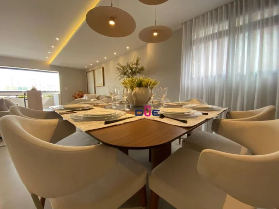 Imagem Apartamento de Alto Padrão com 4 Suítes e 3 vagas demarcadas, Retrofit-Acabamento Impecável na Vila Rica, Santos