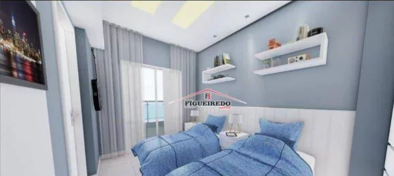 Imagem Apartamento à venda, 91 m² por R$ 550.000,00 - Tupi - Praia Grande/SP