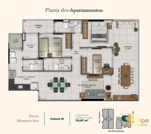 Imagem Jardins de Verona - o lugar dos seus sonhos! Com 3 quartos sendo 1 suíte - Itapoã / Vila Velha - ES