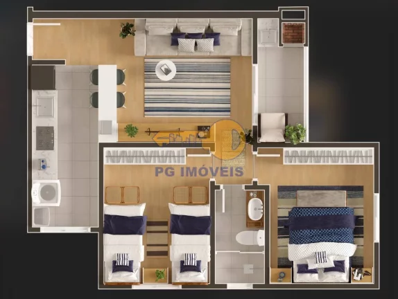 Imagem APARTAMENTO 2 DORMITÓRIOS EM PRAIA DE LESTE