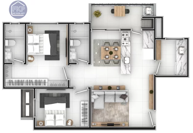 Imagem Apartamento 2 dormitórios!