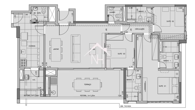 Imagem apartamento garden 139m c/ 3 suítes, terraço gourmet, 2 vagas, Brinquedoteca, Churrasqueira, Fitness, Piscina com Raia, Salão de festas, solarium,deck