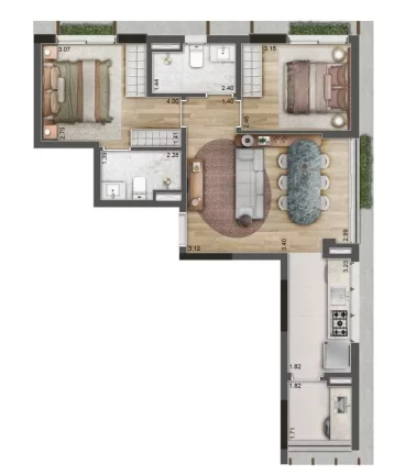Imagem Apartamento em Itaim Bibi - São Paulo SP