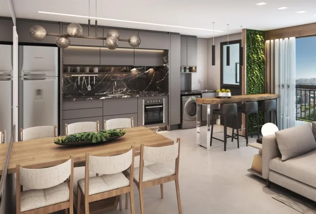 Imagem Apartamento novo no Cristo Rei em Curitiba.2 e 3 dormitorios