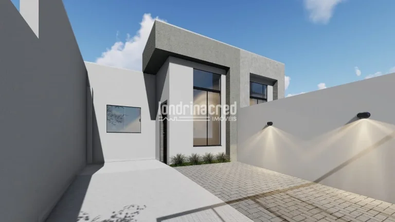 Imagem Excelente Casa Geminada na Zona Oeste de Londrina: 3 Quartos, Suíte, 2 Banheiros, 2 Vagas de Garagem e 98,7m² de Área Construída. Conforto e Localização!