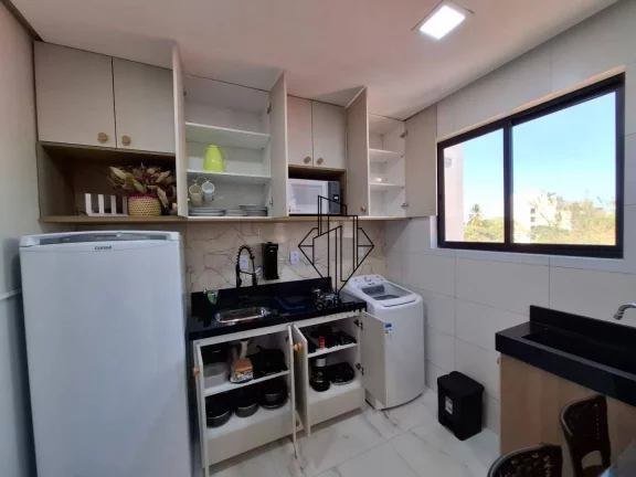 Imagem Flat mobiliado com área de lazer e vista para o mar da praia do Cabo Branco - FL0824.