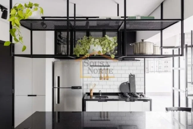Imagem Cobertura com 42 m² de área interna e 20 m² de área externa, composta por 1 dormitório, sala, c...