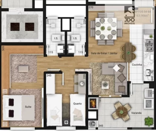 Imagem Apartamento a Venda no bairro Tingui - Curitiba, PR