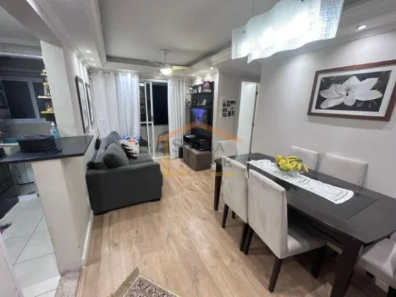 Imagem Apartamento 50m², 2 dormitórios, sendo o de casal com armários planejados, sala 2 ambientes, saca...
