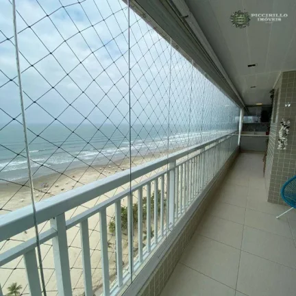 Imagem Apartamento Frente Mar com 3 dormitórios, sendo 3 suítes à venda, 166 m² por R$ 1.950.000 - Aviação - Praia Grande/SP