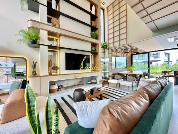 Imagem Casa condomínio nova com 04 suítes mobiliada e decorada