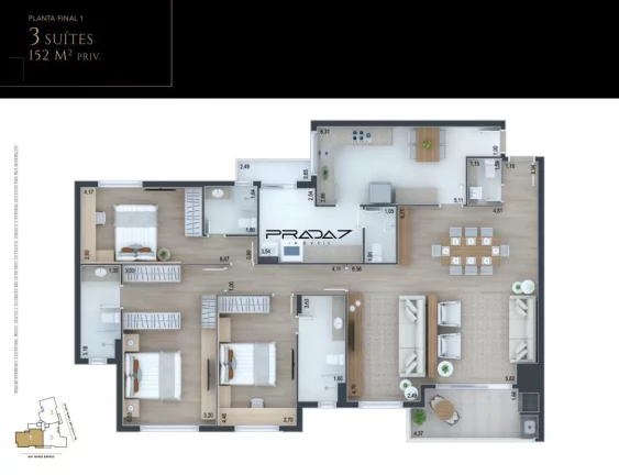 Imagem Apartamento com 4 Dormitorio(s) localizado(a) no bairro Juvevê em Curitiba / PARANA Ref.:9