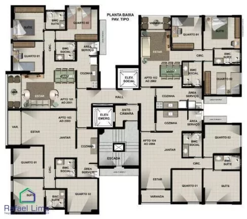 Apartamento 3 Quartos Recife - PE - Pina