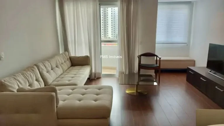 Imagem Apartamento à venda na Vila Nova Conceição em SP: 2 quartos, 1 suíte, 1 sala, 2 vagas de garagem!