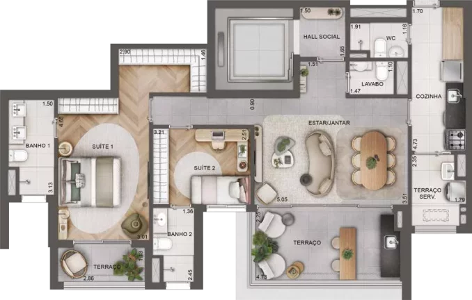 Imagem Apartamento em Chácara Santo Antônio (Zona Sul) - São Paulo SP