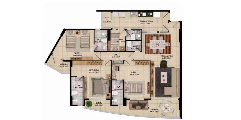 Imagem (AP8073) Apartamento à venda | Eng. Luciano Cavalcante em Fortaleza