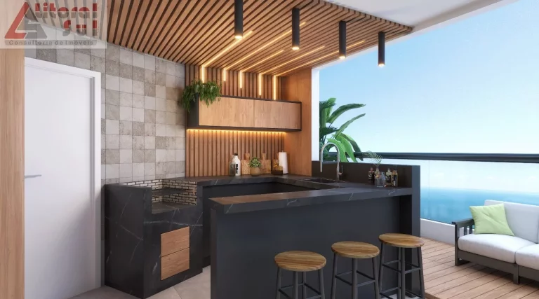 Imagem Apartamento à venda em Praia Grande-SP, Guilhermina: 2 quartos, 1 suíte, 1 sala, 2 banheiros, 1 vaga, 76m².
