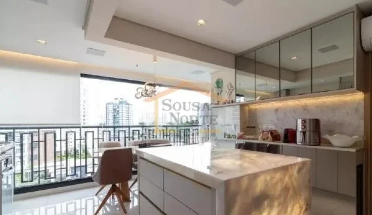 Imagem Apartamento com 70 m² de área útil, composto por 2 dormitórios, sendo 1 suíte, e 2 banheiros. D...