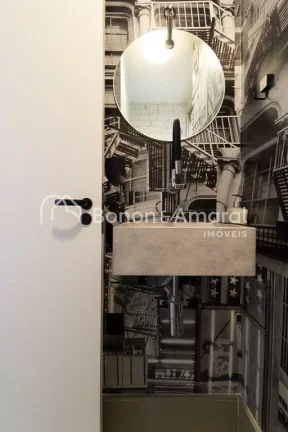 Imagem No coração do Cambuí, descubra este lindo apartamento mobiliado, totalmente reformado e com proje...