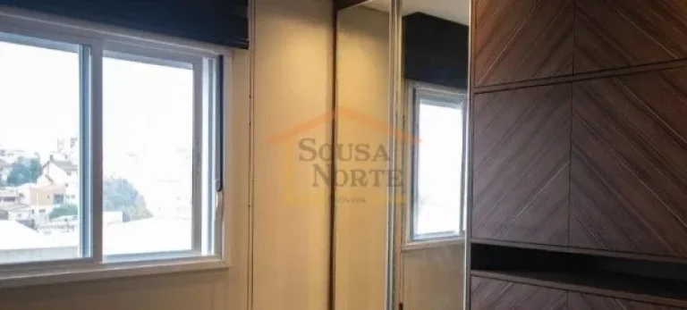 Imagem Apartamento amplo de 47 m², com 1 dormitório, banheiro, varanda e área de serviço. Possui armár...