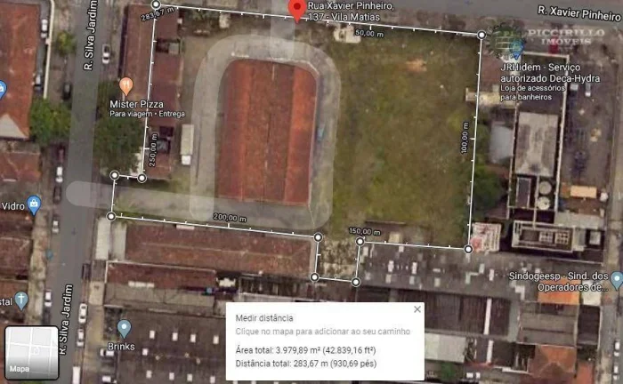 Imagem Terreno, 4000 m² - venda por R$ 30.000.000,00 ou aluguel por R$ 80.000,00/mês - Vila Matias - Santos/SP
