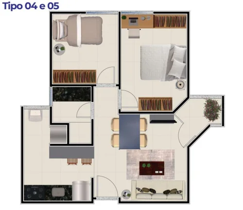 Imagem Apartamento 2 dormitórios para Venda em Teresina, Cristo Rei, 2 dormitórios, 1 suíte, 2 banheiros, 1 vaga