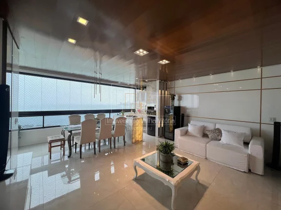 Imagem Luxo e Exclusividade: 4 Suítes Frente Mar com Varanda Gourmet no Melhor Ponto da
