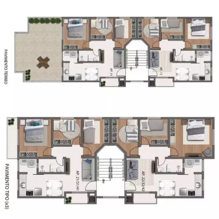 Imagem Apartamento para Venda em São José dos Pinhais, Boneca do Iguaçu, 3 dormitórios, 1 banheiro, 1 vaga