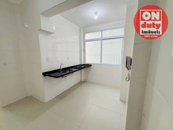 Imagem Apartamento com 1 dormitório à venda, 48 m² por R$ 390.000,00 - José Menino - Santos/SP