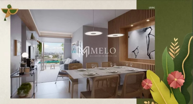 Imagem Parque das Palmeiras- 56,15m²,com 2 ou 3 quartos (01 suíte), sala, cozinha, varanda, wc..