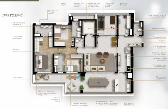 Imagem APARTAMENTO RESIDENCIAL em São Paulo - SP, Chácara Santo Antônio (Zona Sul)