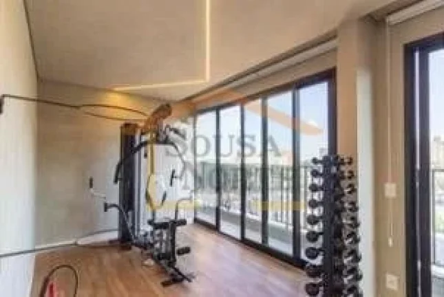 Imagem Apartamento de 28m² com 1 dormitório, banheiro, sala e cozinha integradas, varanda com vista e sol...