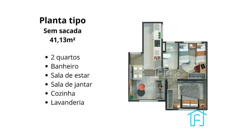 Imagem Apartamentos 2 dorm. no Bairro Ponta Grossa / Chapéu do Sol