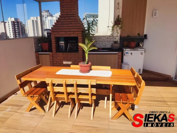 Imagem Apartamento duplex à venda no Tatuapé, São Paulo-SP: 3 quartos, 1 suíte, 2 salas, 2 banheiros, 2 vagas de garagem, 131m² de área.
