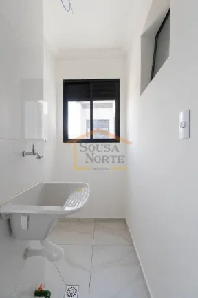 Imagem Apartamento com 42,60m², dispõe de 2 dormitórios, 1 banheiro, sala dois ambientes, cozinha com ga...