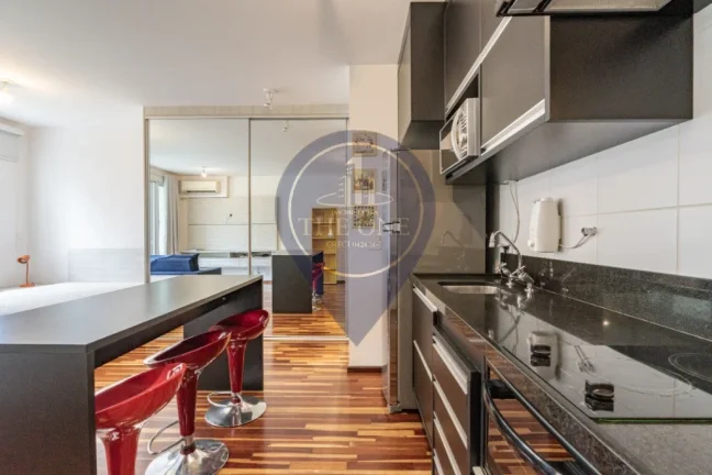 Imagem Studio de luxo à venda no Paraíso: 1 quarto, 2 salas, 2 banheiros, 1 vaga de garagem, 42m² em São Paulo-SP.