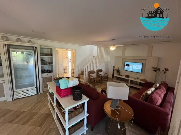 Imagem Casa em condomínio pé na areia c/ vista ao mar para venda e locação em Juquehy com 4 suítes, 10 pes. 201m² de área construída | Juquehy Imobiliária