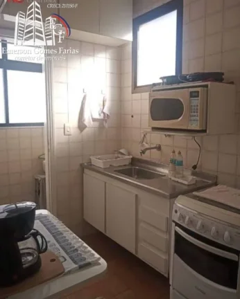 Imagem EXcelente apartamento de 1 dormitório todo mobiliado com vista mar em São Vicente.