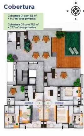 Imagem Apto - 3 Quartos - 1 Suíte - 71,50 m² - Bessa, João Pessoa/PB