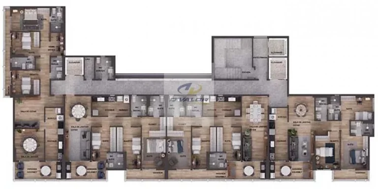 Imagem Vendo apartamentos em construção, com 103 m2 à 116 m2, varanda gourmet, 3 quartos com 2 suítes, 2 vagas