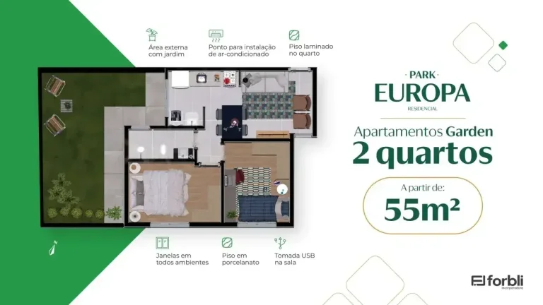 Imagem Apartamento de 2 quartos a 5 min do Bahamas Shopping com lazer completo