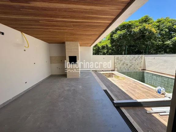 Imagem Sobrado de Alto Padrão em Condomínio Completo com 3 Suítes, Piscina Privativa, 4 Vagas e Lazer Exclusivo com Segurança 24h
