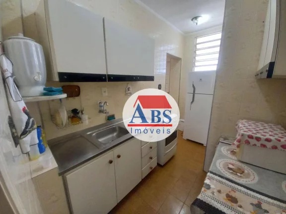 Imagem Apartamento com 2 dormitórios à venda, 90 m² por R$ 340.000 - Gonzaga - Santos/SP Vista para o mar
