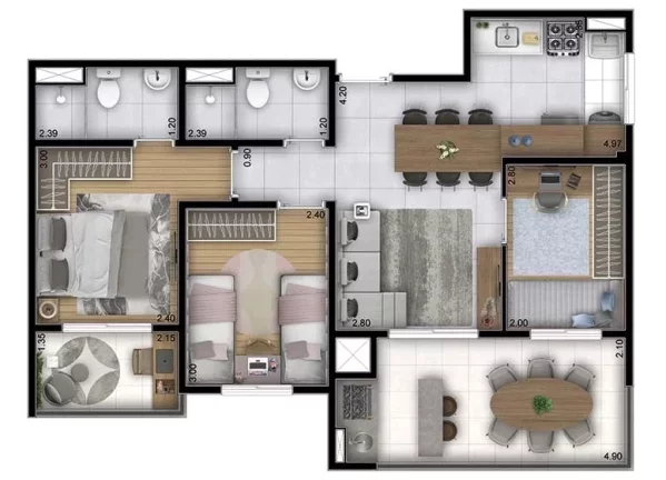 Imagem Apartamento em Panamby - São Paulo SP