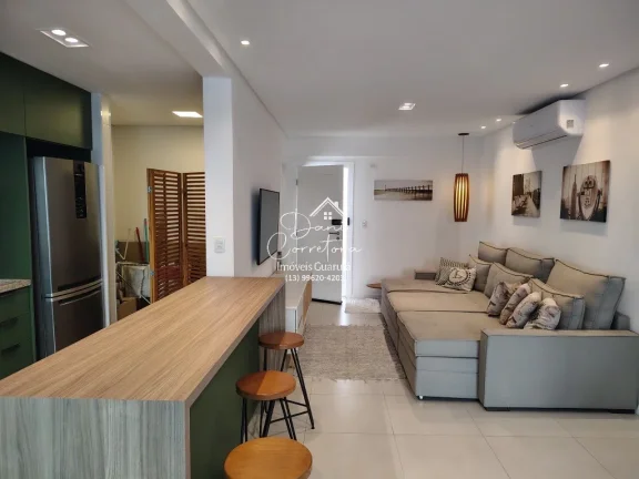 Imagem Imperdível apartamento garden frente mar no Tombo com lazer, 2 quartos, 2 suítes, 2 salas, 3 banheiros, 2 vagas, 150m²!