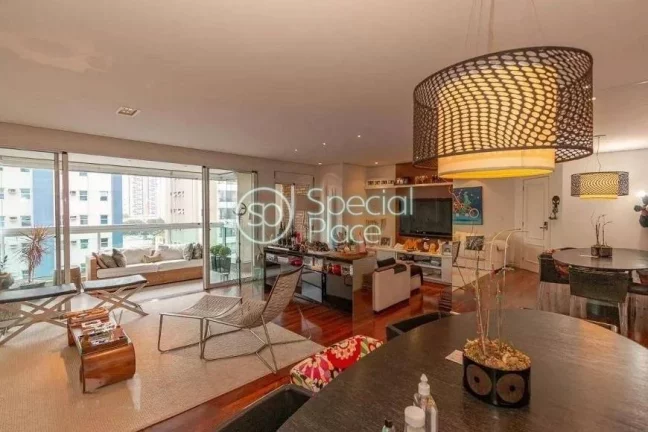 Imagem Excelente apartamento com 160m² no Brooklin!! Living amplo com varanda envidraçada, home theater, ...
