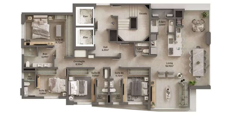 Imagem APARTAMENTO RESIDENCIAL em Balneário Camboriú - SC, Centro