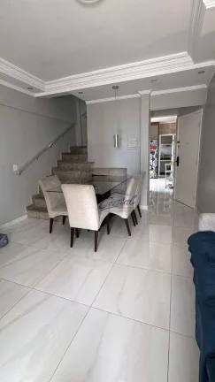 Imagem Apartamento Duplex com 2 dormitórios à venda, 105 m² por R$ 700.000 - Tupi - Praia Grande/SP