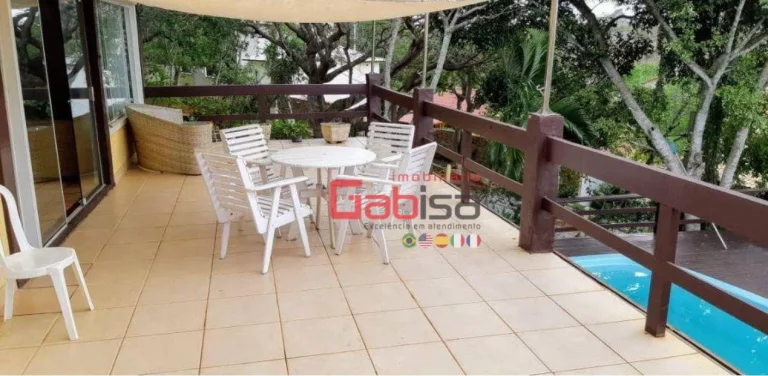Imagem Casa com 3 dormitórios para alugar, 180 m² por R$ 9.199,50/mês - Albatroz - Armação dos Búzios/RJ